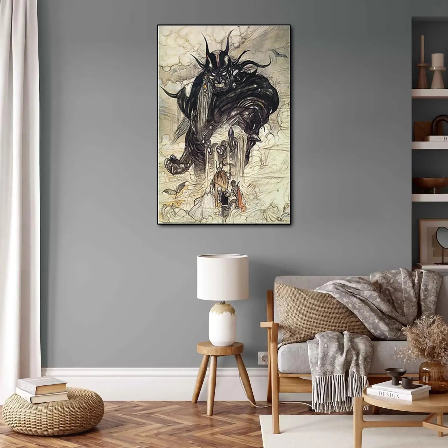 Yoshitaka Amano Final Fantasy Anime Video Game Canvas Art Poster and Wall Art Picture Print Modern Family bedroom Decor Posters