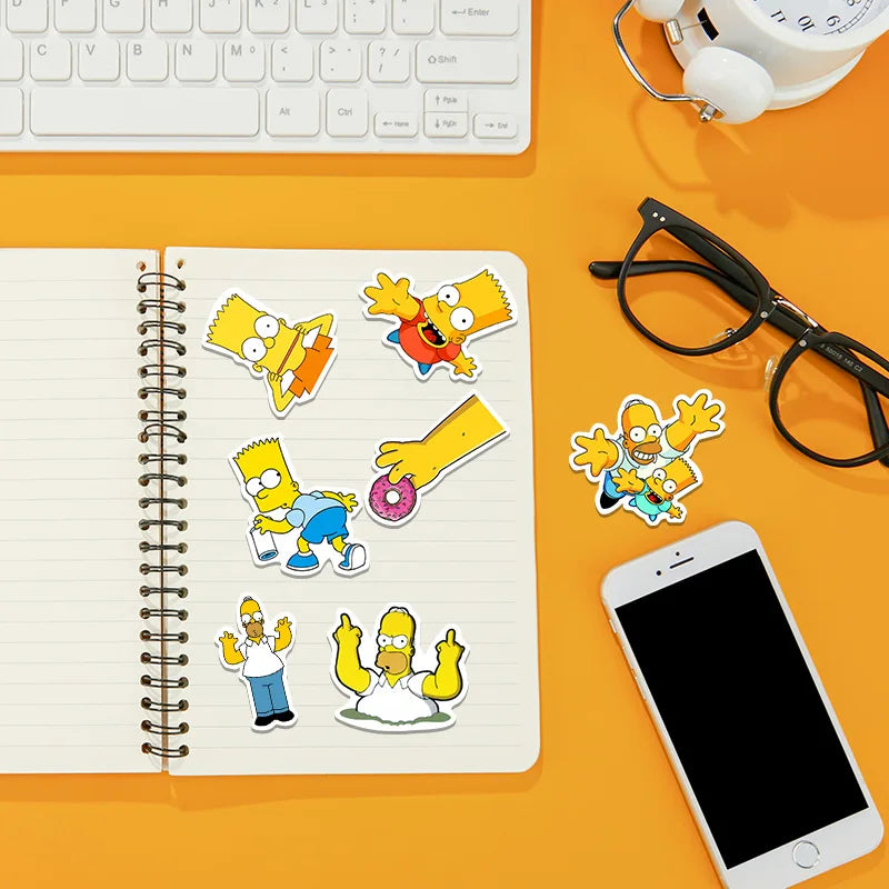50/100PCS Cartoon Sticker Luggage Skateboard Laptop Waterproof Decorative Graffiti Sticker