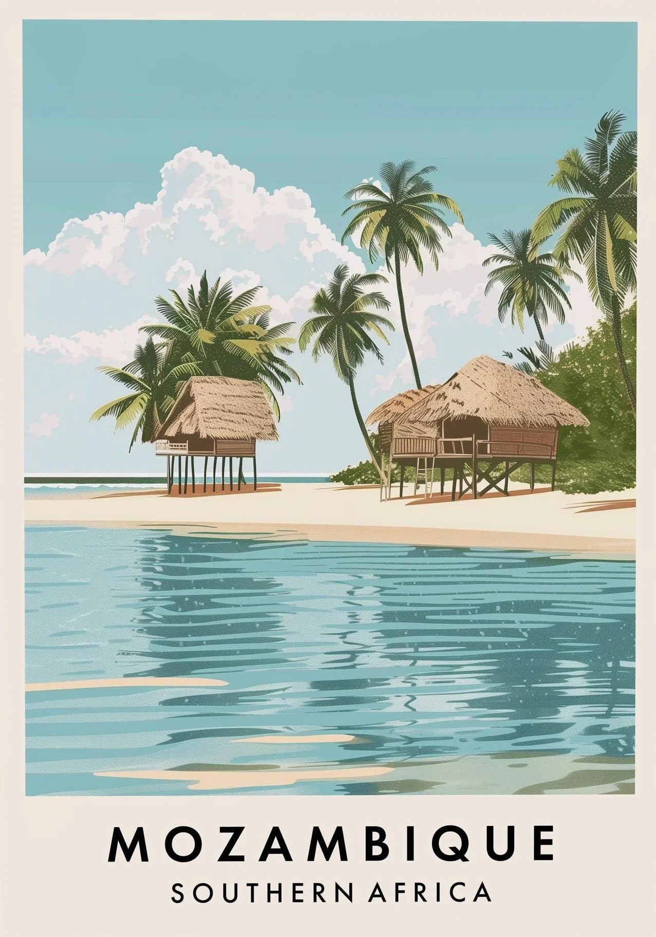 Africa Travel Art Seychelles Luxor Temple Karnak Poster City Landscape Poster Prints Asia Scenery Canvas Art Painting Home Decor
