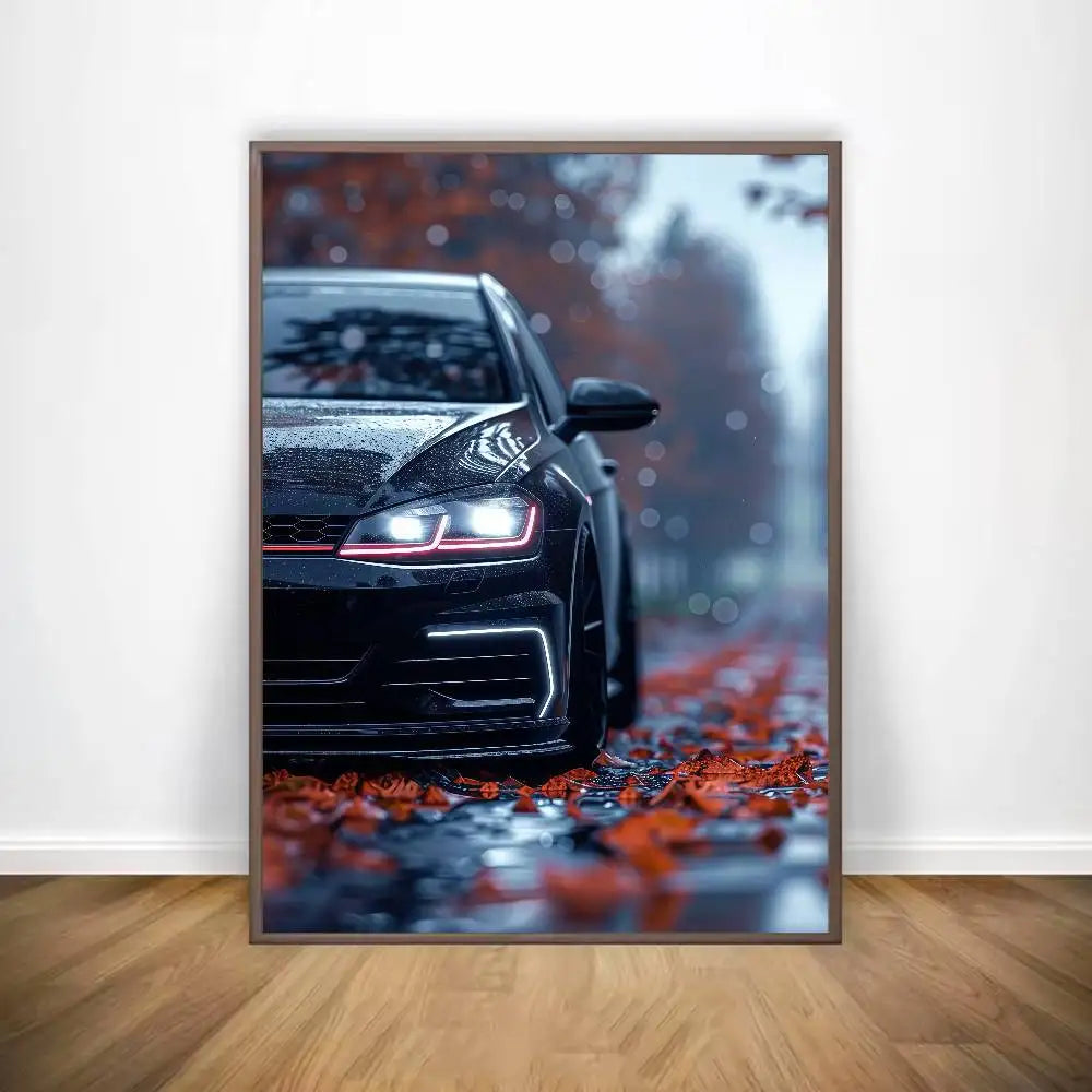 V-VW G-GolfS G-GTI SuperCar Poster Sticky Wall Art Printing Waterproof Home Living Bed Room Bar Aesthetic Decor