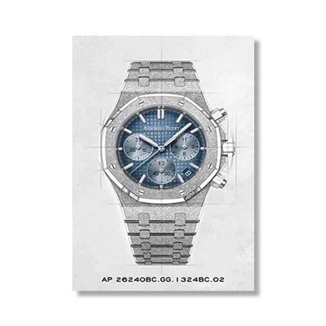 Brand Watch Line Room Living Canvas Painting Wall Art Home Decor