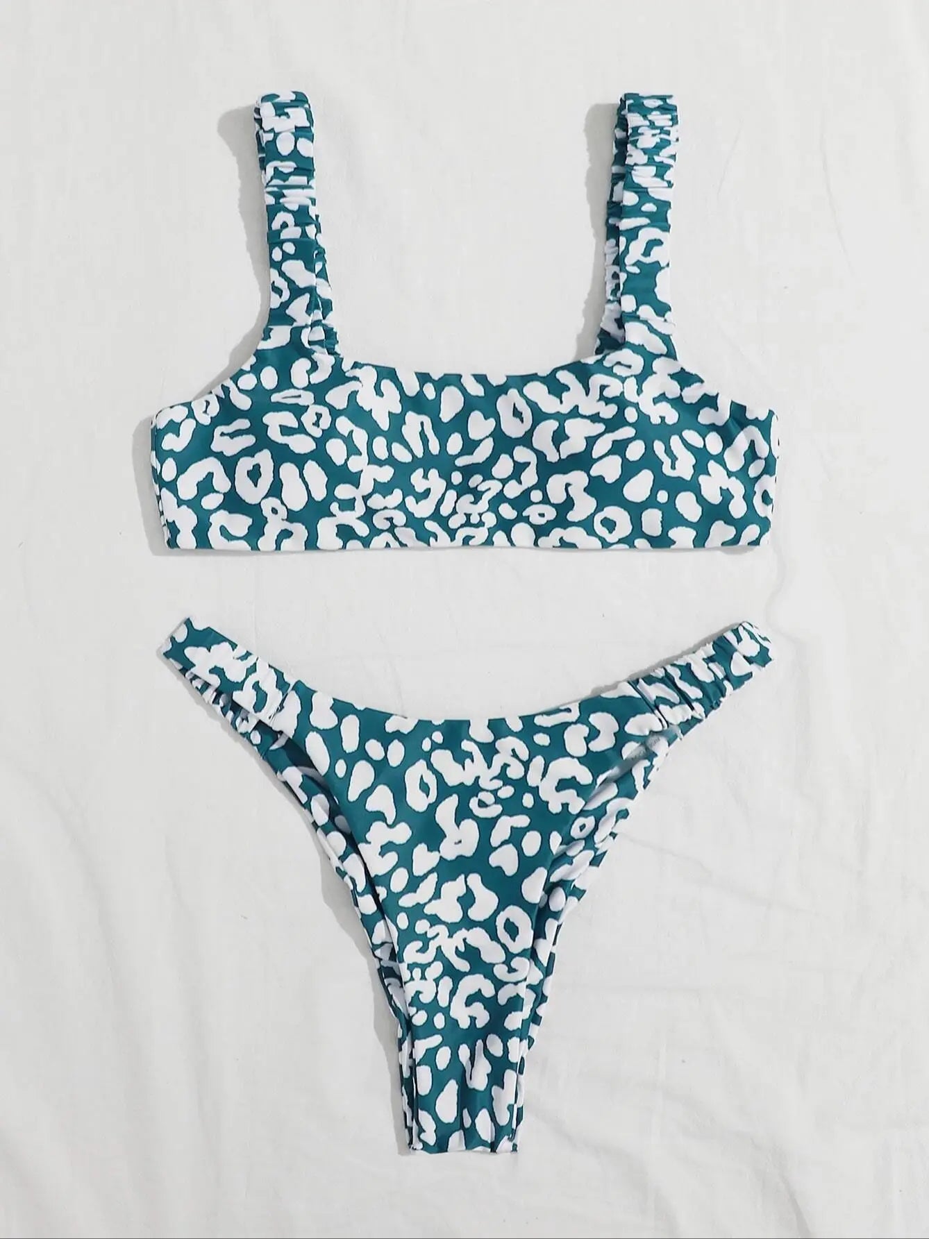 Sexy Micro Bikini 2026 Women Orange Leopard Push Up Padded Thong Swimsuit Female Cut Out Bathing Suit Swimwear Trajes De Baño