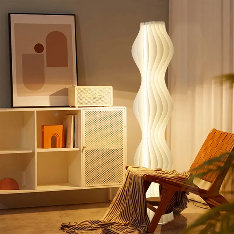 Modern Nordic Grass Skirts LED Floor Lamps Living Room Bedroom Lighting Decor Lustre Floor Lights Indoor Bedside Lights Fixture