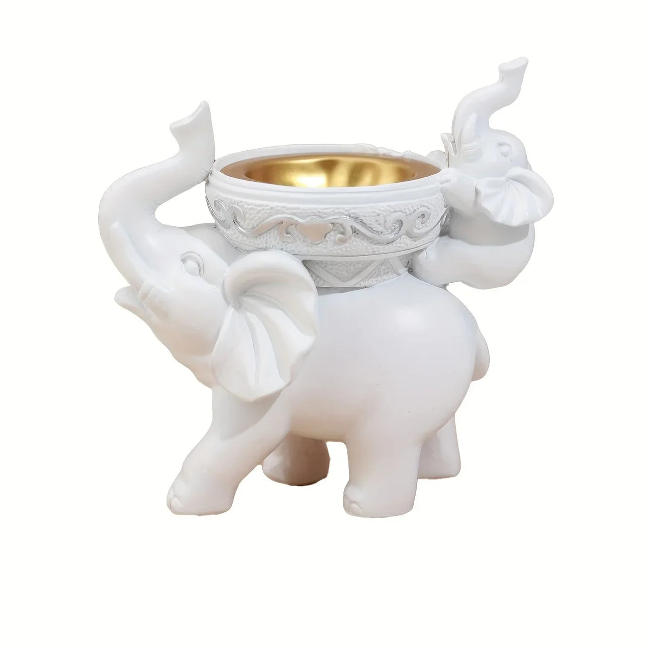 Elephant figurine, fun candy tray, key bowl, home décor table, figurine, sundries, containers, accessories, storage box, desk, b