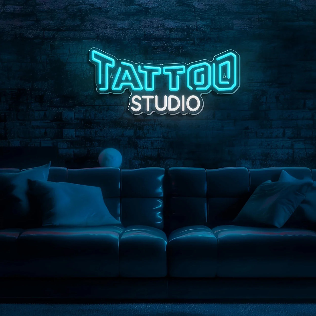 Tattoo Studio Neon Sign Blue White Glow Professional Led Light for Tattoo Shop Bar Club Home Wall Decor Custom Business Sign Art