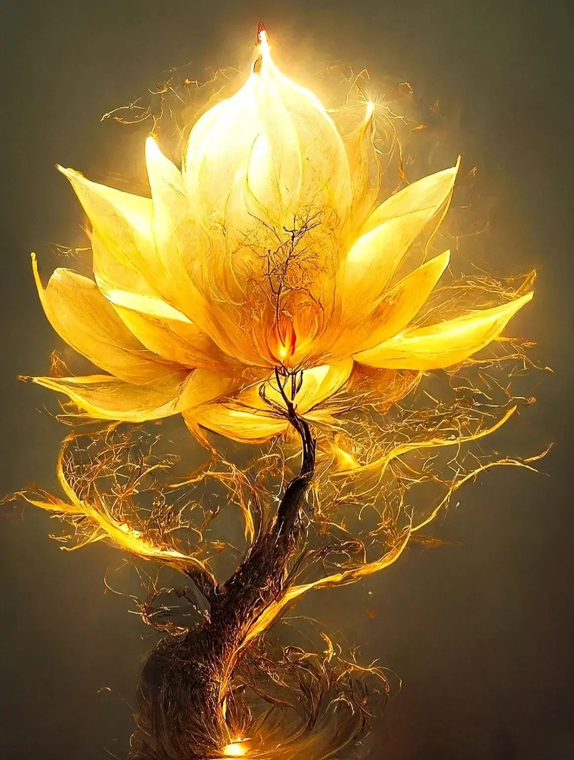 Classic Abstract Wall Art Luxury Lucky Golden Money Tree HD Canvas Print Poster Home Living Room Bedroom Decorative Painting