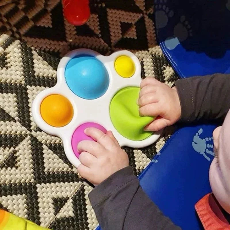 Baby Finger Toys Infant Montessori Colorful Sensory Toys Anti Stress Relief Toys Early Education Intensive Training Fidget Toys