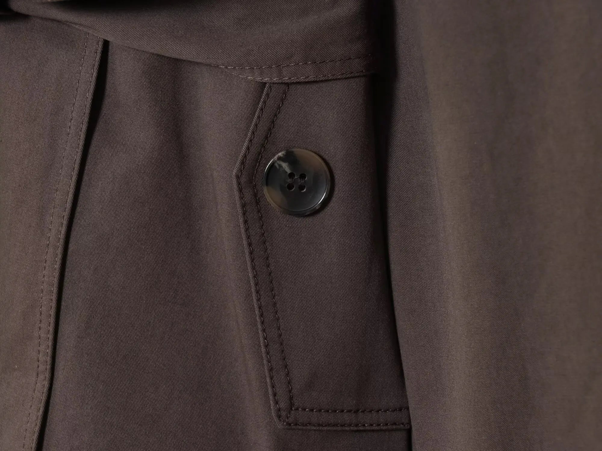 ETJ Autumn 2025 new collection  women's British style lapel double-breasted Maillard color belt casual trench coat