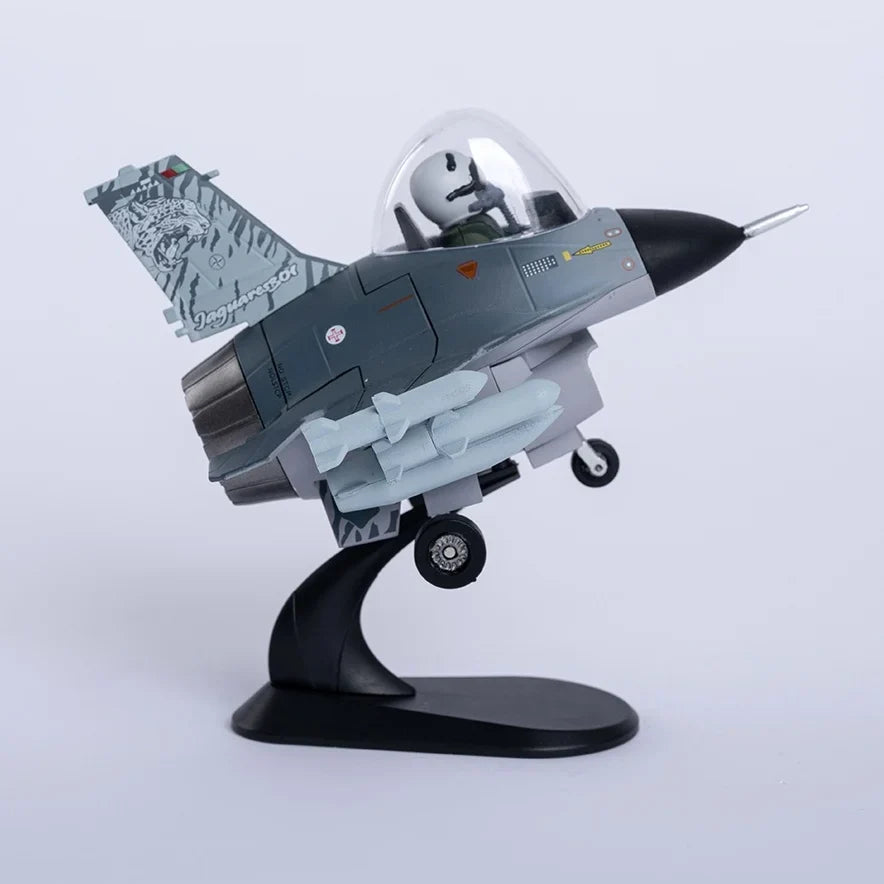 Q-Version F16 Metal Alloy Airplane Model(including base)Home placement, collection and decoration  Creative gift