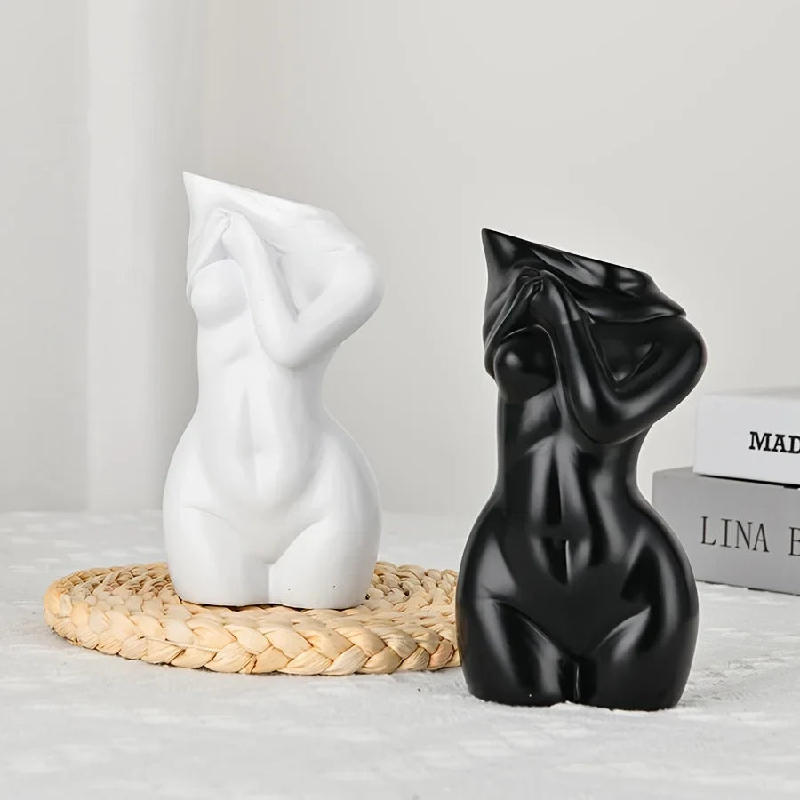 Body vase feminine form female body flower vase cute bud vase body vase modern chic decorative flowers, bohemian home, feminist