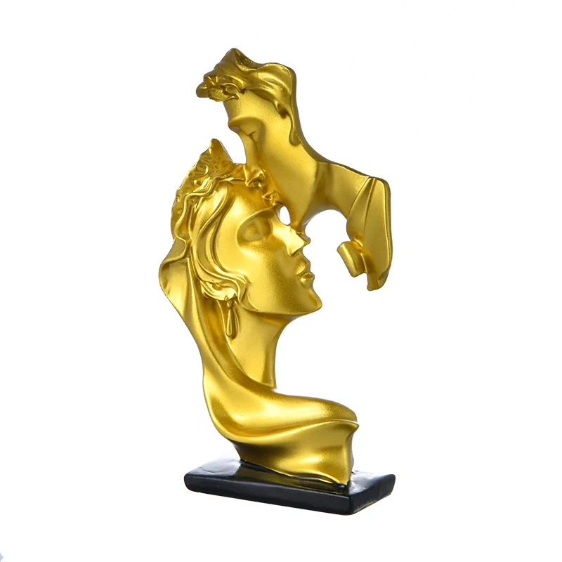 Our resin couple figurines are made of one-piece molding technology, the surface is neat and smooth, not easy to oxidize and fad