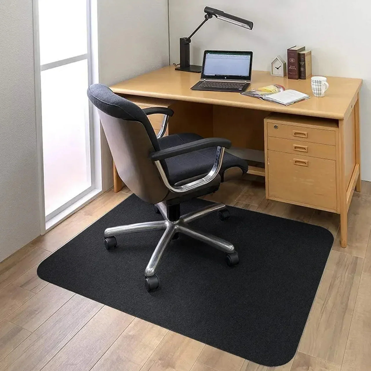 VIKAMA Study Area Carpet, Stain-Resistant And Wear-Resistant, Swivel Chair Mat, Learning Area Carpet, Home Decoration