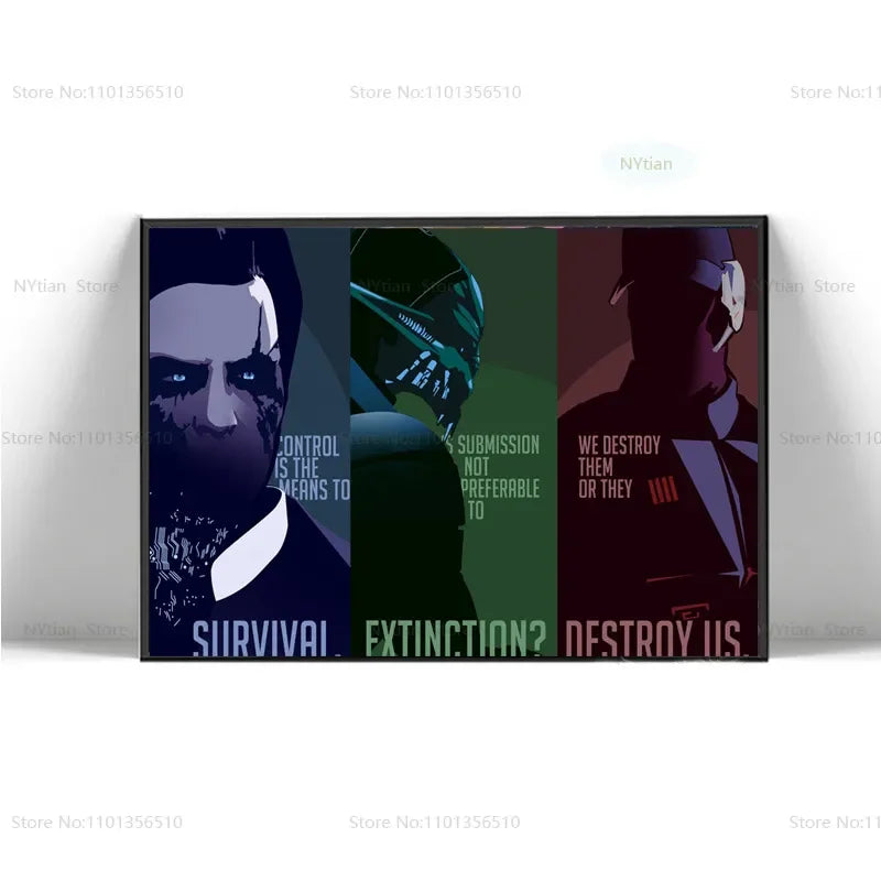 NT1464 Mass Effect Poster Minimalist Classic Game Gift Posters And Prints Wall Art Picture Canvas Painting For Home Room Decor