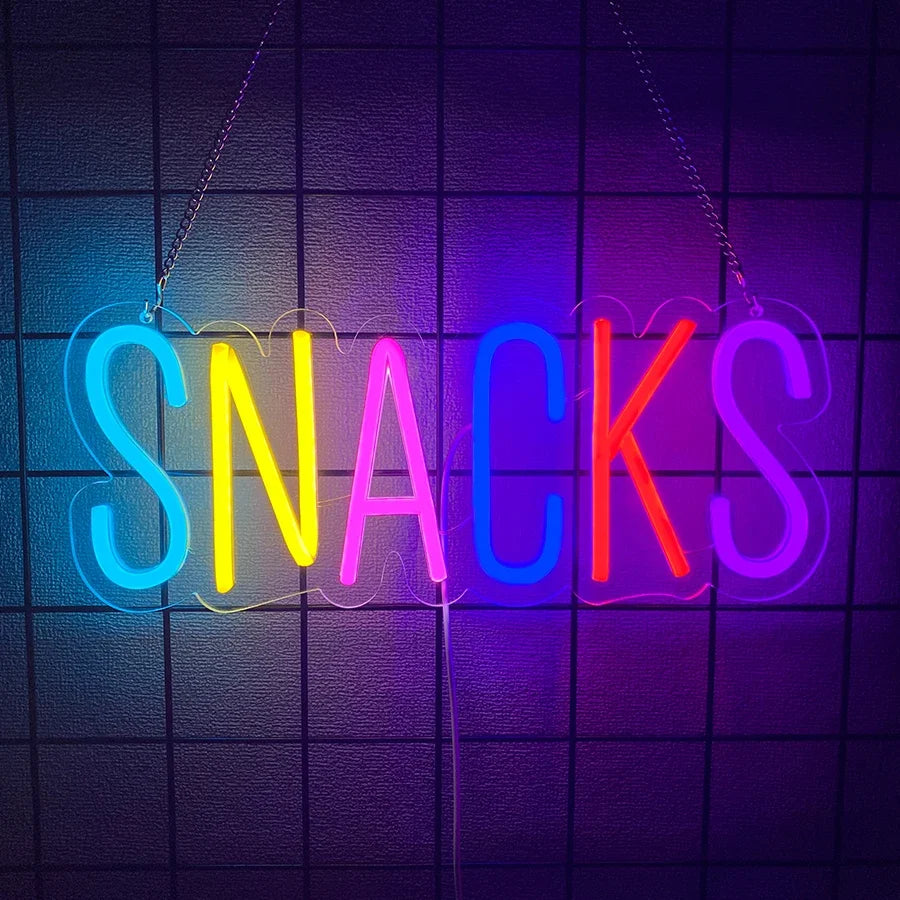 Fast Food Neon Signs, Pizza And Hot Dog Food Icons, Usb Powered, Used For Store, Kitchen, Fast Food Restaurant Wall Decor.