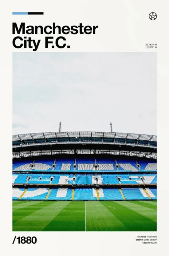Famous Stadium Football Poster Football Fans Wall Art Decor Canvas Painting Stadium Minimalist Prints Aesthetic Wall Decoration