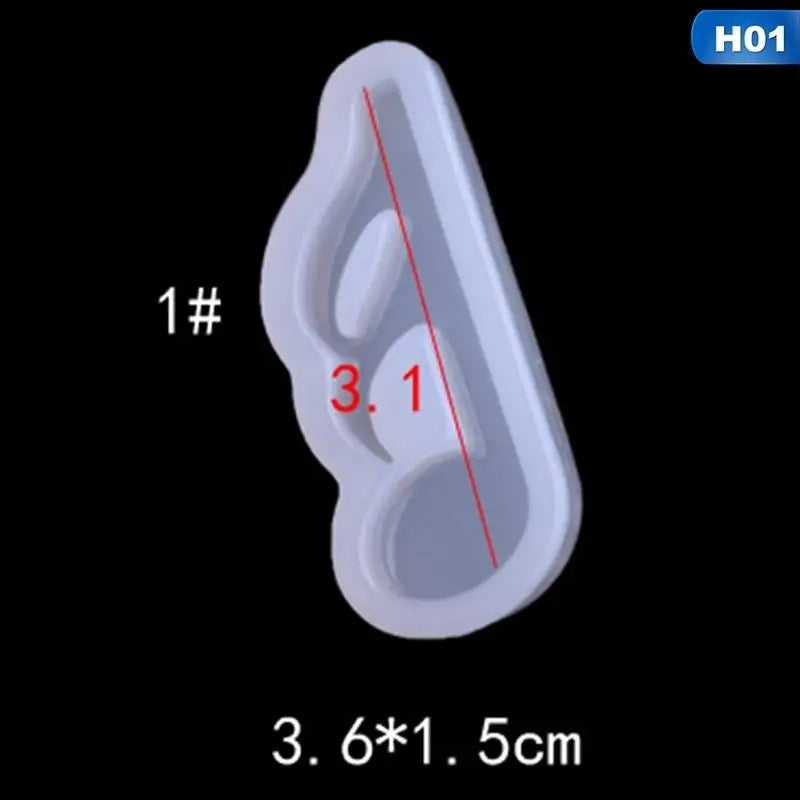1pc Musical Note Silicone Mold Music Symbol Fondant Chocolate Sugarcraft Mould Cake Decorating Tools Baking Accessories