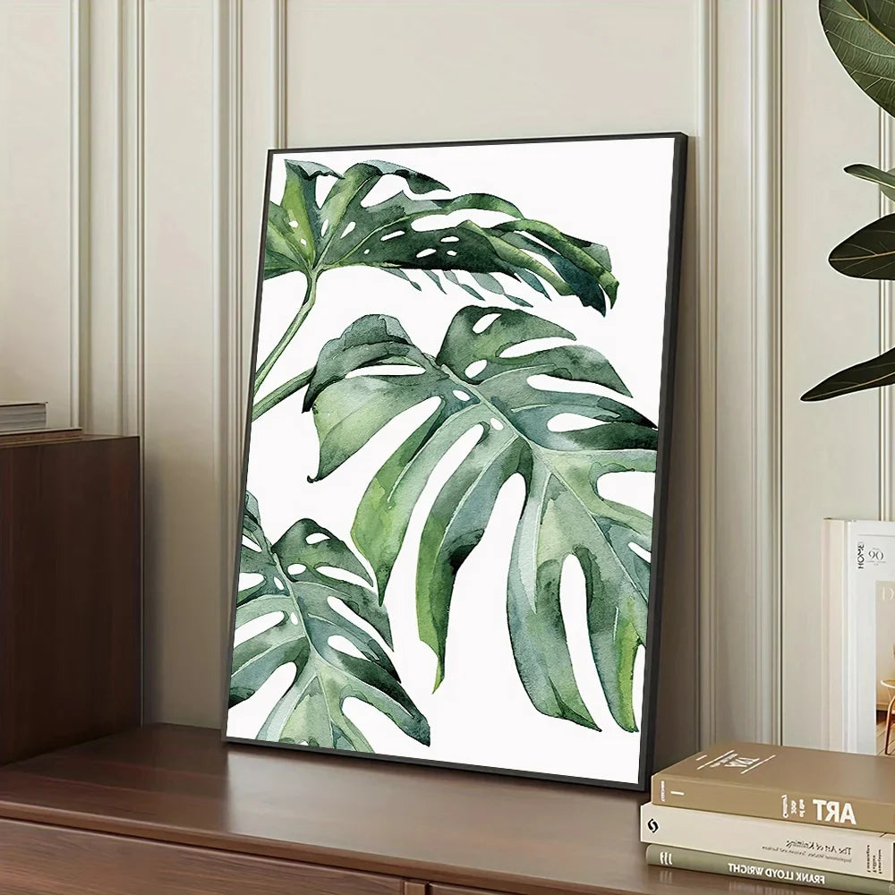 Nordic Green Plants Canvas Wall Art Monstera Fern Banana Leaf Painting Decor Living Room Bedroom Botanical Prints Hot Sale