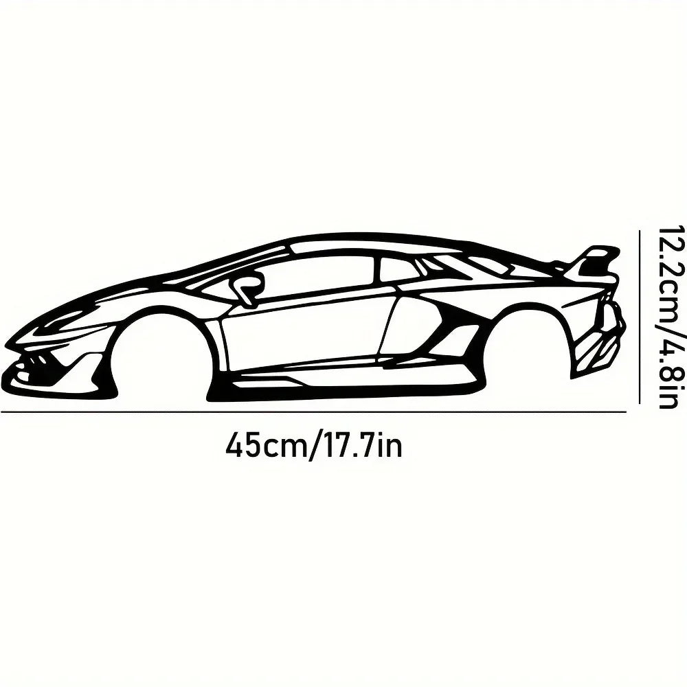 Decorative Hot Border Metal Line Art Designed Specifically for Passionate Automotive Aficionados Looking To Create Wall Displays