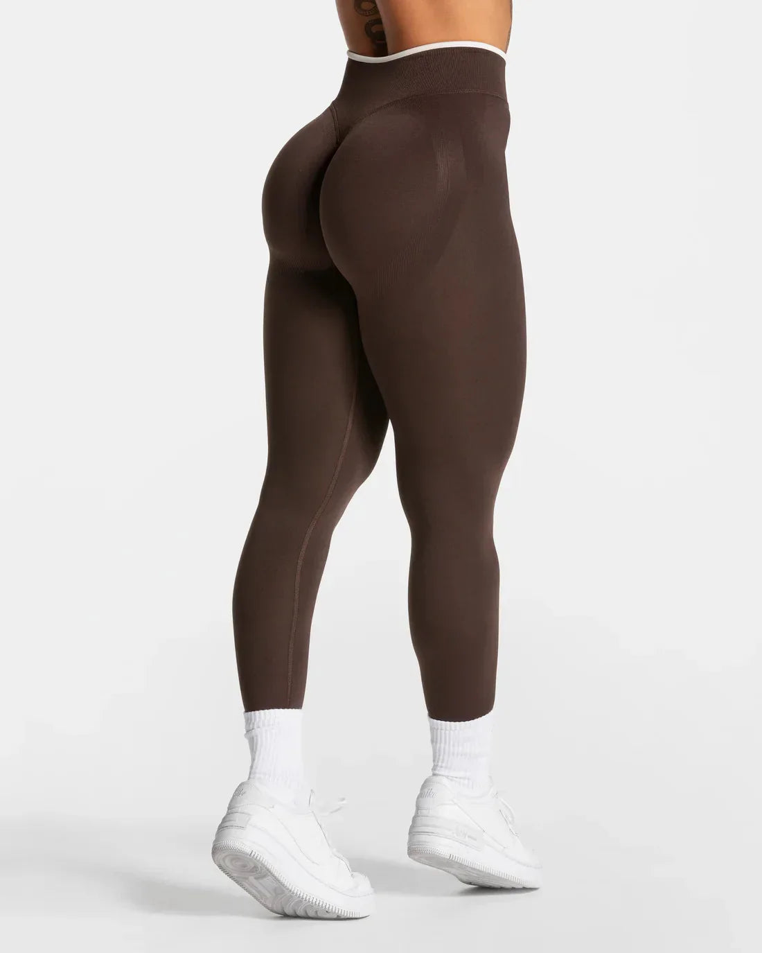 New Women's Color Blocking Yoga Leggings Seamless Knited Tights High Waist Hip Liftting Gym Workout Solid Color Sports Pants