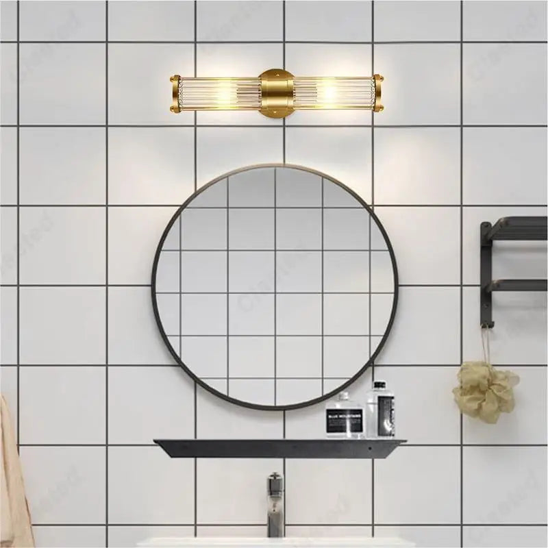 Modern Creative Simple LED European Crystal Wall Lamp Living Room Study Bedroom Bedside Decorative Lighting Lamps