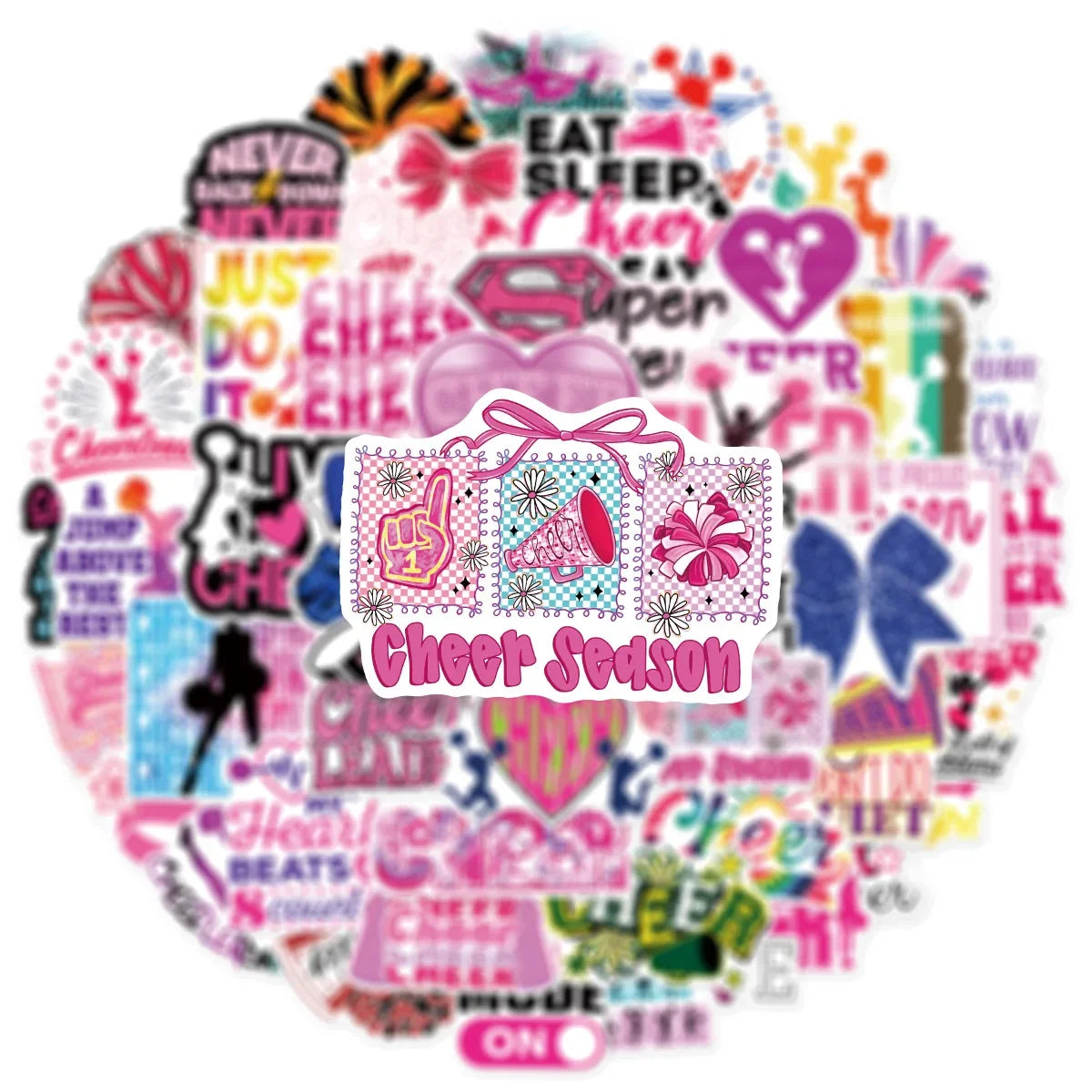50/100PCS Cheerleading Personalized Graffiti Stickers Car Luggage Water Cups Scooter Stationery Notebook Stickers