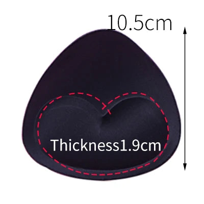 1pair Sponge Inserts In Bra Padded for Swimsuit Breast Push Up Fill Brassiere Breast Patch Pads Women Intimates Accessories
