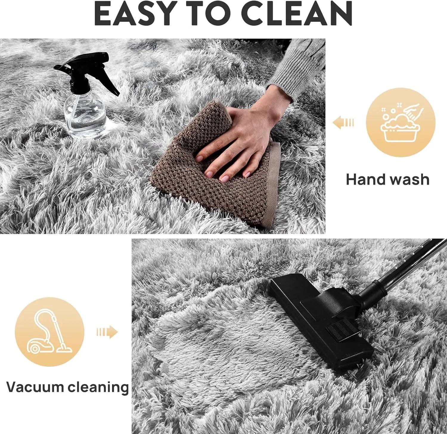 VIKAMA Tie-dye Plush Carpet 40x60cm Home Soft Area Rug Girls Bedroom Bed Blanket Children's Room Decoration Non-Slip Floor Mat