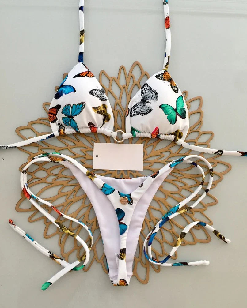 New Bikini Women Swimsuit Beach Vacation Swimwear Leopard Printed Sexy Bikini Set Beachwear Swimsuit Thong Bathing Suit Biquinis
