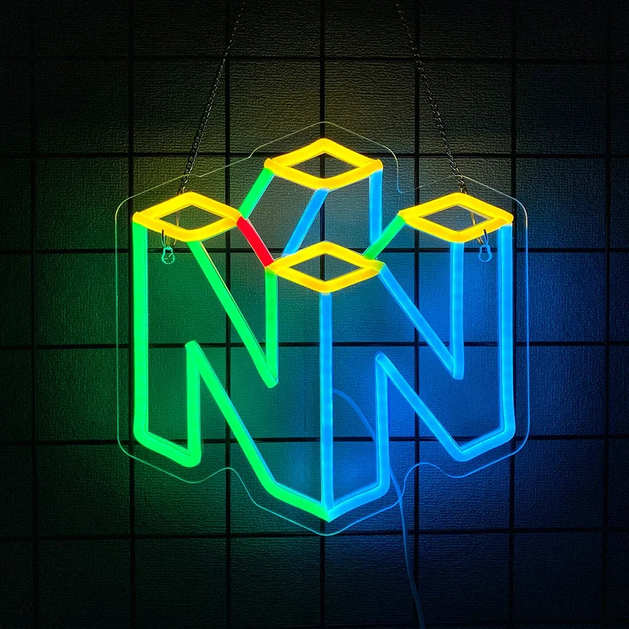 Game Led Neon Sign, 3D Carved Icon Wall Decor, Usb Powered, Used For Room, Club, Game Room, Office, Man Cave Art Wall Lamp.