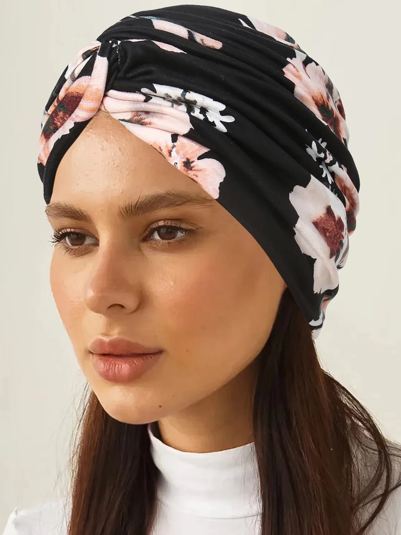 2024 New Leopard Print Women Hijabs Turban Hats Head Wraps Soft Elastic Hijab Hats Breathable Chemo Cap For Ladies Girls