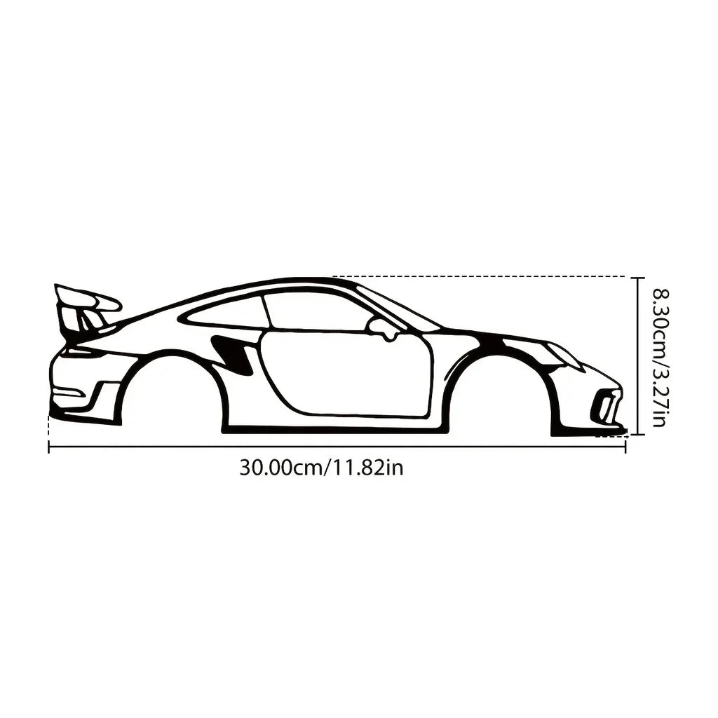 Decorative Hot Border Metal Line Art Designed Specifically for Passionate Automotive Aficionados Looking To Create Wall Displays