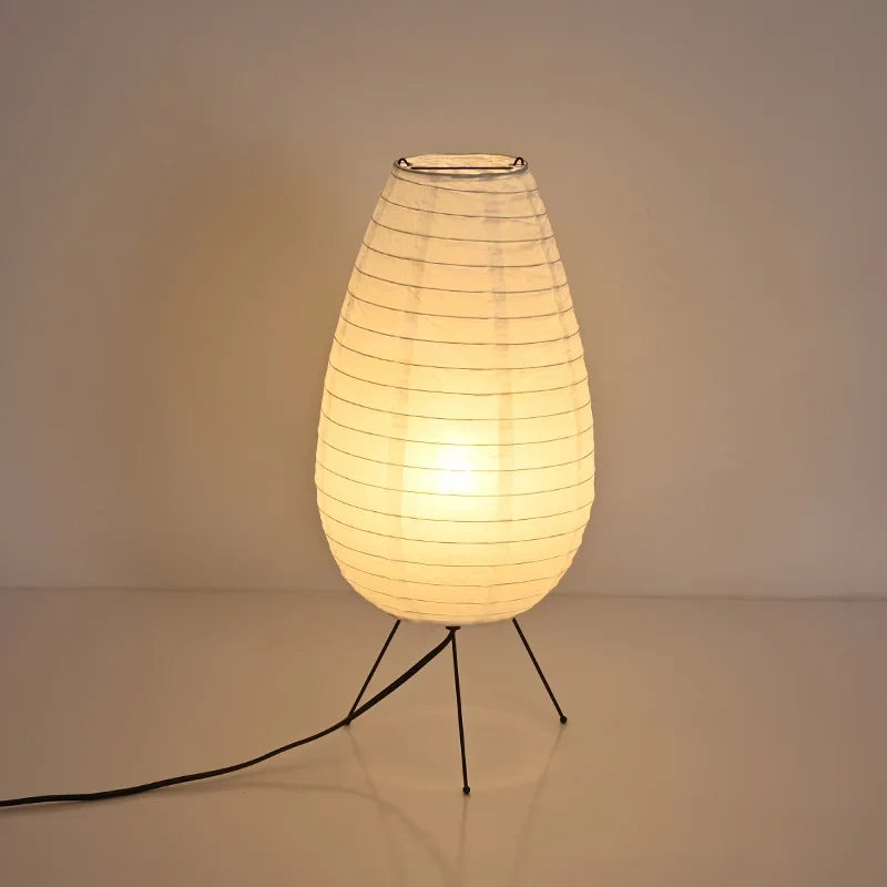 Nogy Noguchi Style Lamp Rice Paper Floor Lamp Retro Creative Bedside Lamp Suitable For Decoration Of Study/Bedroom/Living Room