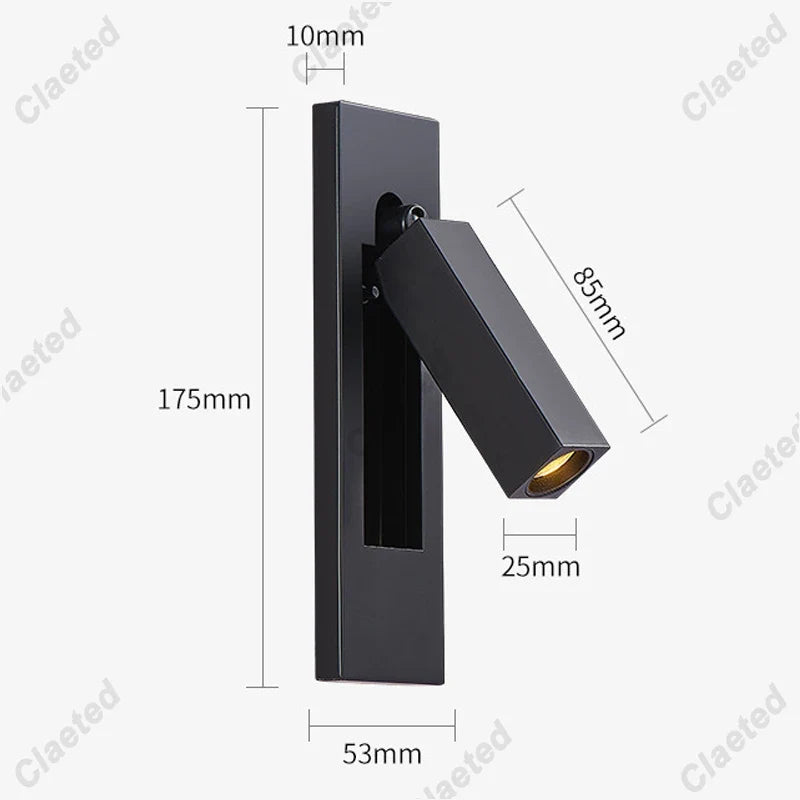 Modern Led Wall Lamp 110V 220V Led 3W Spotlight Sconce Wall Light for Beside Light Bedroom Living room Dining room Night Lights