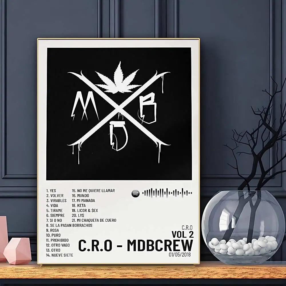 Singer C.R.O Poster HD Art Sticky Wall Waterproof Home Living Room Bar Decoration