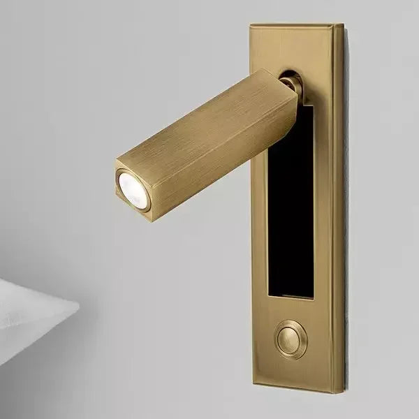 Led Wall Light Night Reading Book Lamp Bed Headboard Lights For Hotel Artistic  Bedside Lamp Push Switch Cree Chip 220V