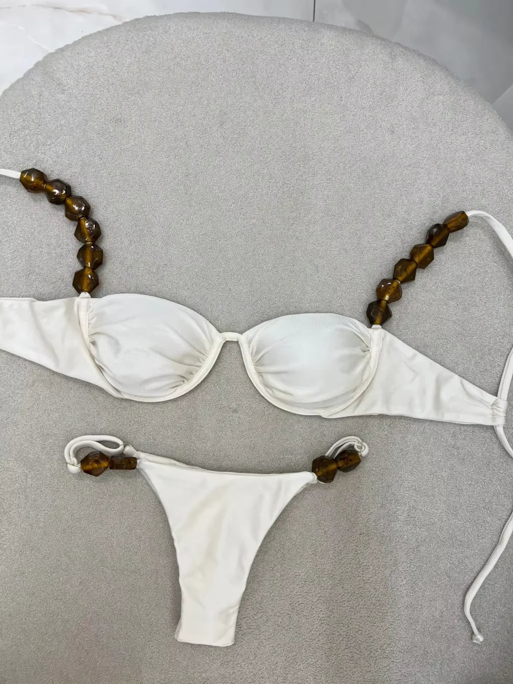 2026 Sexy Bikini Set High Waist Golden Printed Women Swimwear Push Up Bikinis Swimsuit Female Biquini Bathing Suit