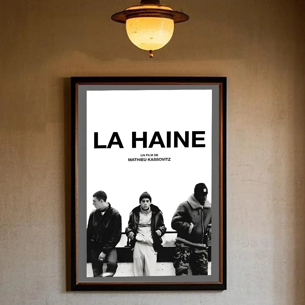 La Haine 1995 Movies Poster HD canvas painting home living room bedroom bar aesthetic decoration