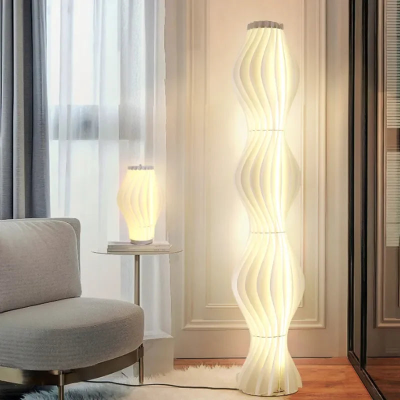Modern Nordic Grass Skirts LED Floor Lamps Living Room Bedroom Lighting Decor Lustre Floor Lights Indoor Bedside Lights Fixture