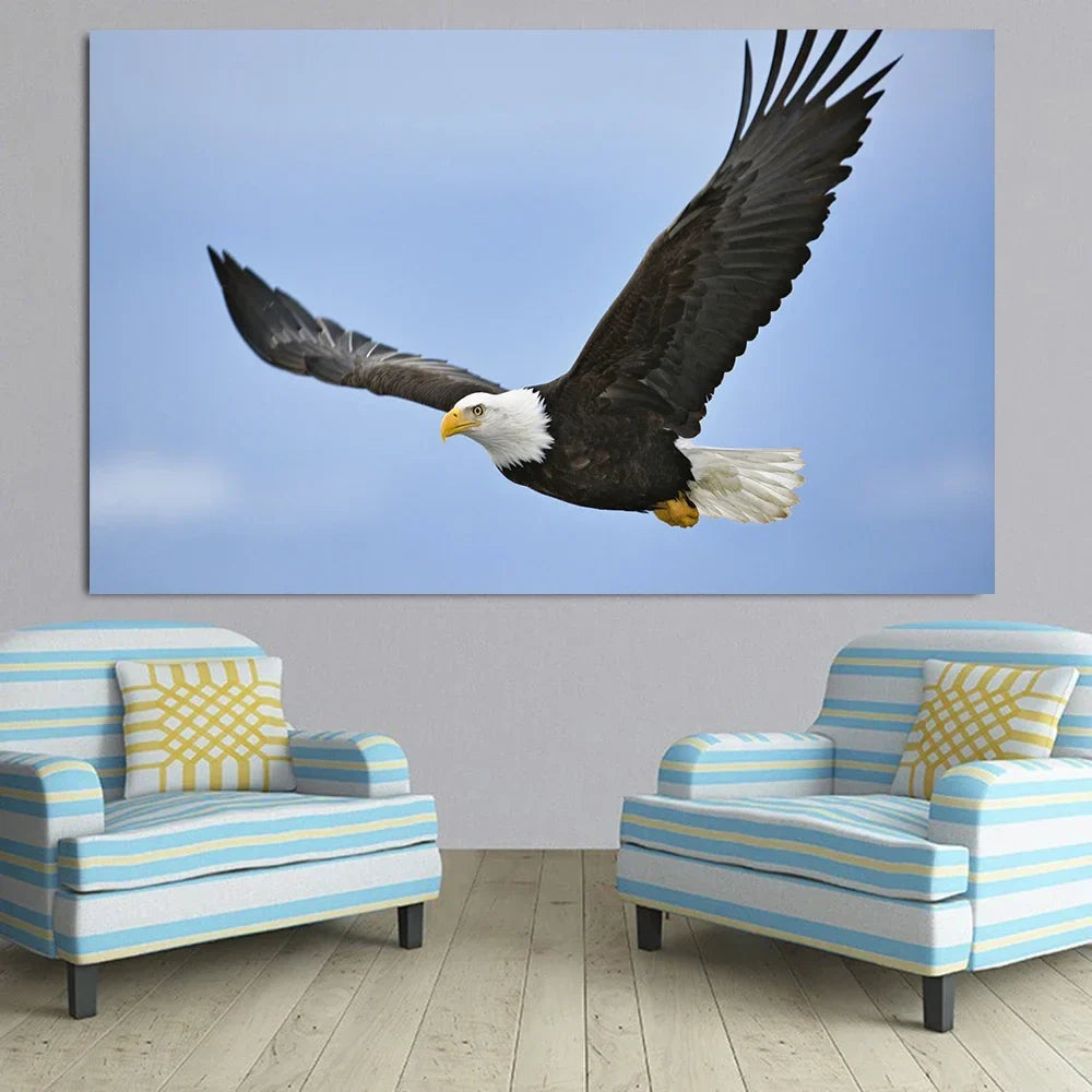 Modern Simple Wall Art Animal Eagle Roc Spreading Wings HD Canvas Print Poster Home Living Room Bedroom Decorative Painting