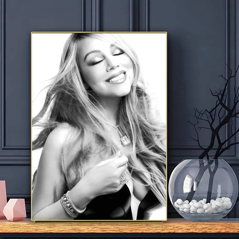 Singer Mariah Carey Poster HD Art Sticky Wall Waterproof Home Living Room Bar Decoration