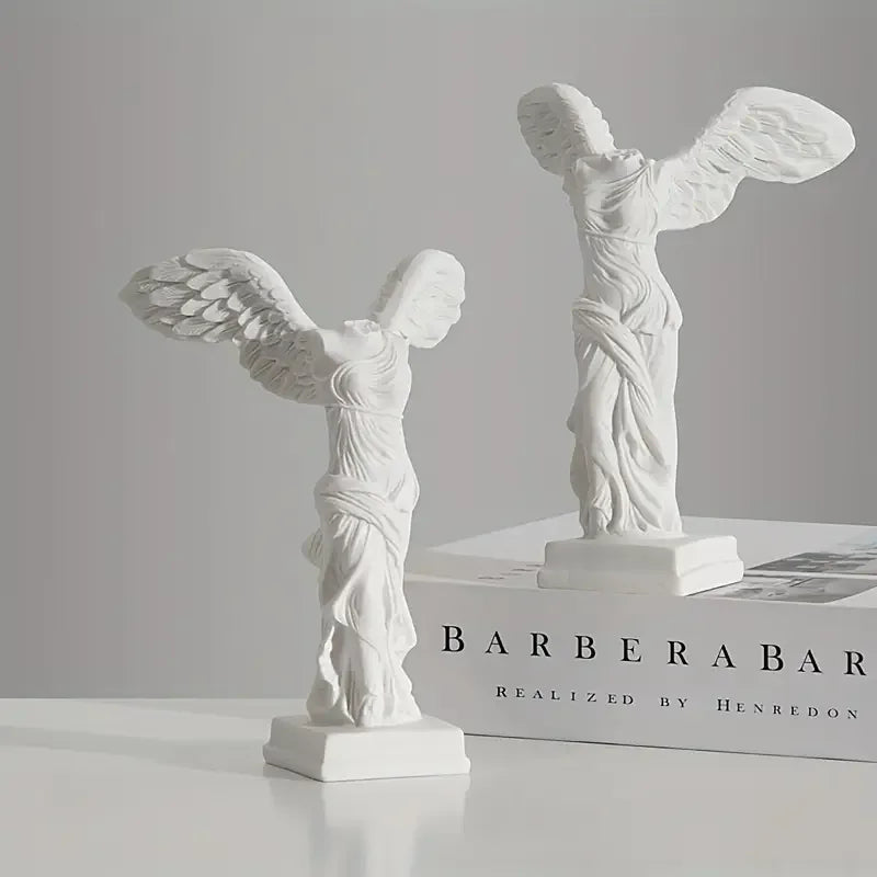 Greek Statue Resin Roman Louvre Winged Victory Goddess Figurine Angel Sculpture Home Decor Living Room Office Ornament