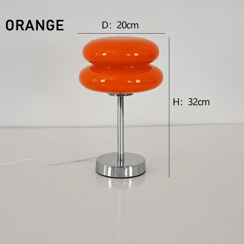 Ins Glass Stained Table Lamp Children's Lamp Bedroom Bedside Atmosphere Lamp Decoration Egg Tart Lamp Drop Shipping Dropshipping