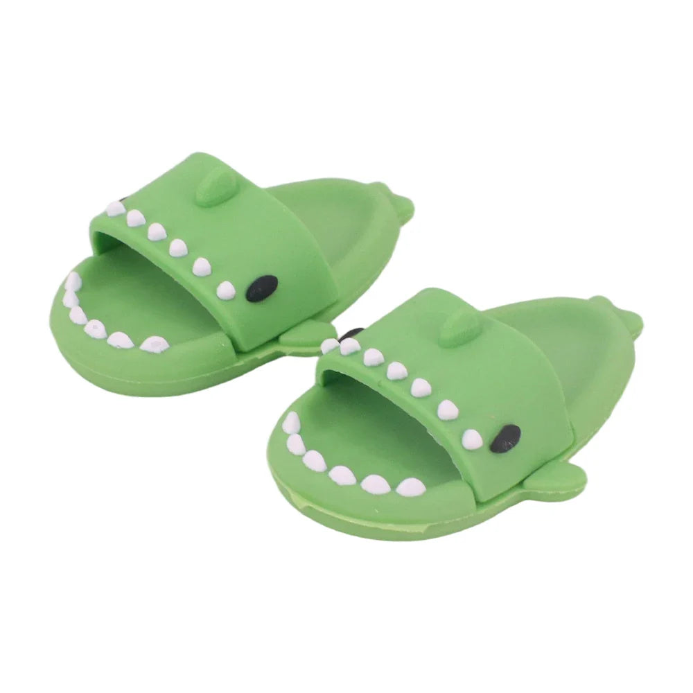 For Labubu Doll Clothes Swimsuit Cute Shark Slippers 15-17Cm Plush Doll Glasses Straw Hat,For labubu Accessories Holiday Gifts