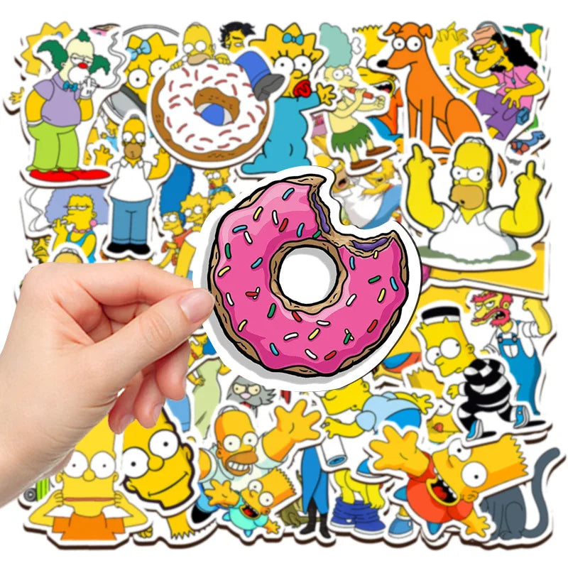 50/100PCS Cartoon Sticker Luggage Skateboard Laptop Waterproof Decorative Graffiti Sticker