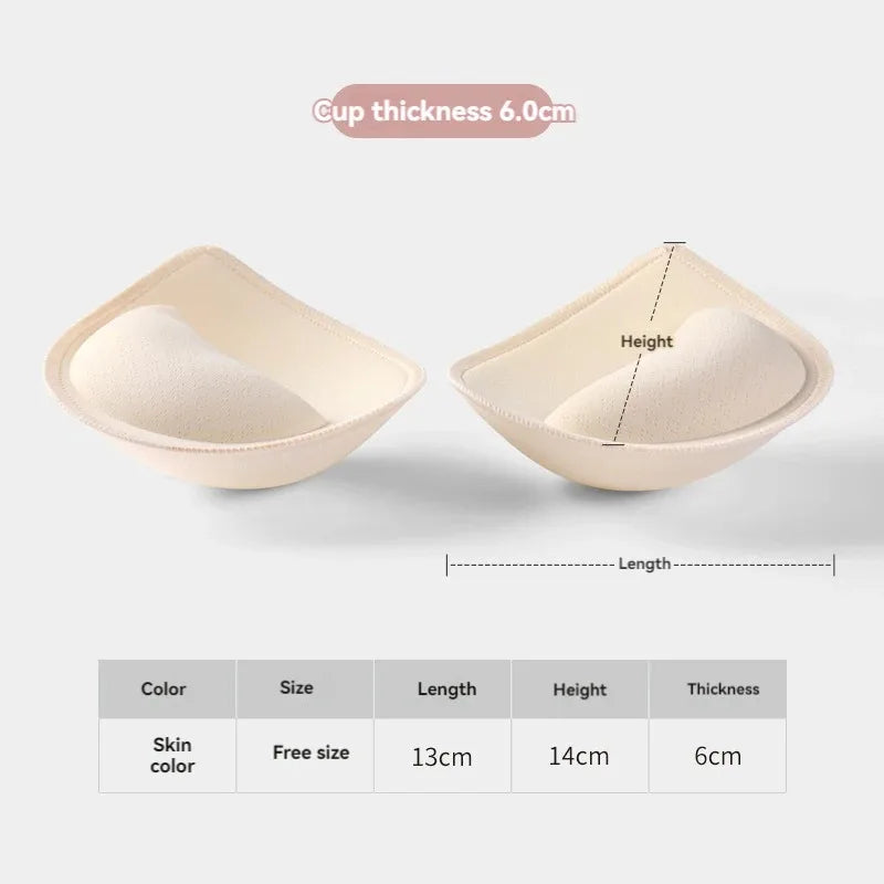 Sponge Padded Bra Thick Push Up Bra Pads Inserts Women Underwear Breast Lift Breathable Bra Pad Lining Swimsuit Insert