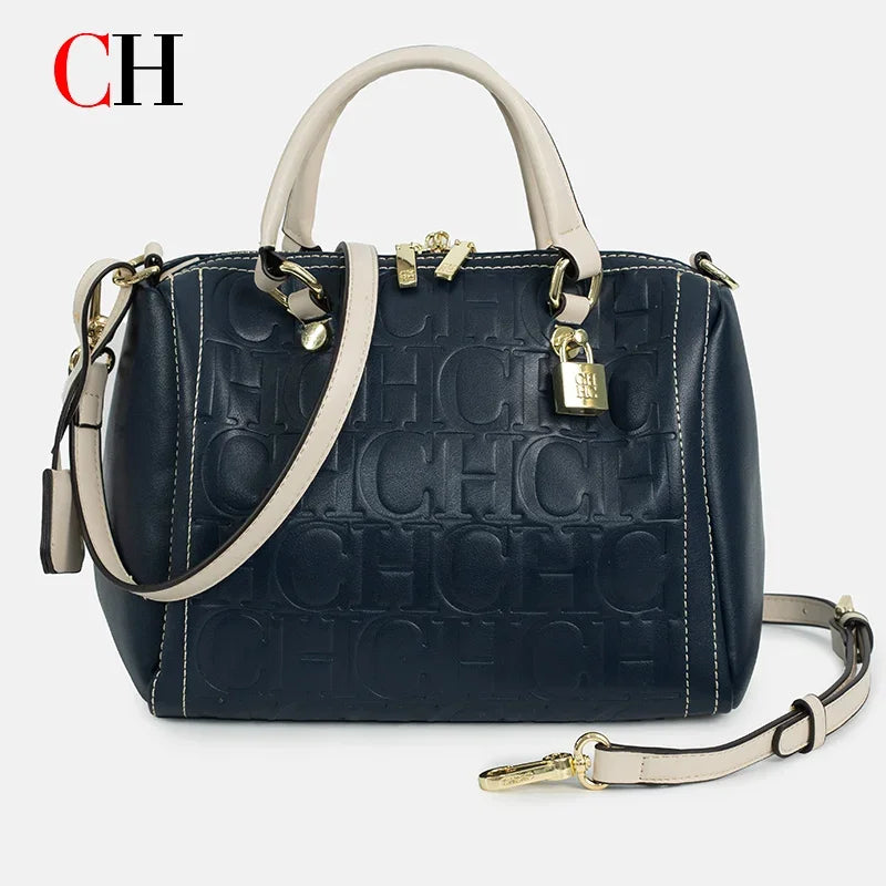 CH New Exquisite Handbag Spring and Summer High-quality Letter Print Multi-Scene Available 2026 Boston Crossbody Bag