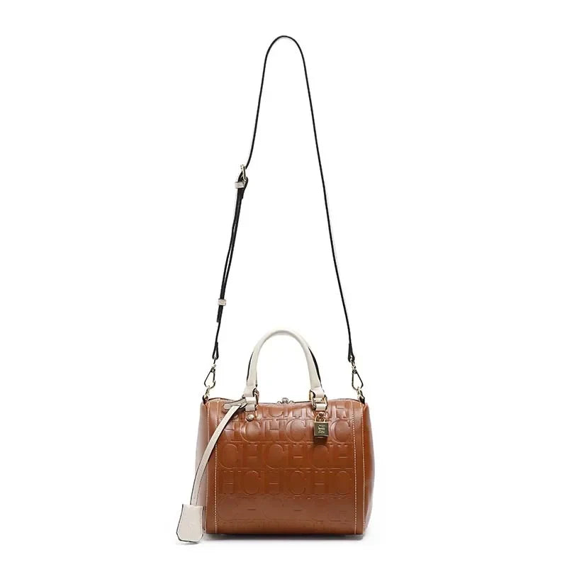CH New Exquisite Handbag Spring and Summer High-quality Letter Print Multi-Scene Available 2026 Boston Crossbody Bag