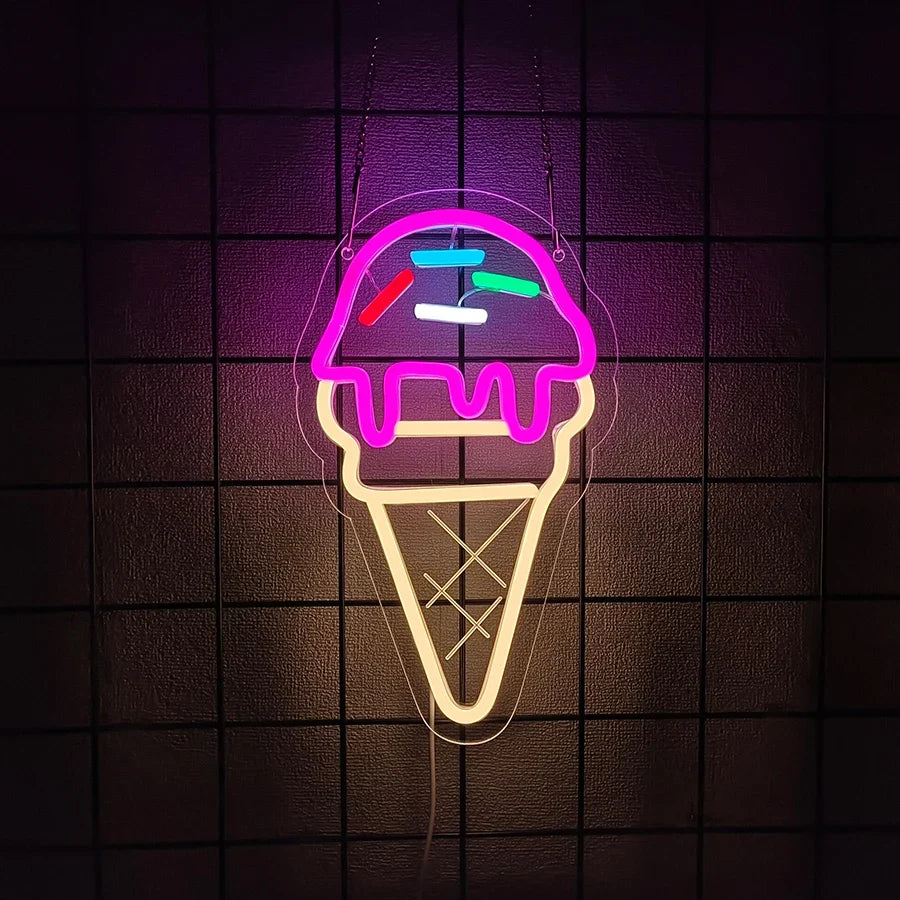 Dessert Series Led Neon Signs, Used For Wall Art Decor, Bakery, Coffee Shop, Shop, Kitchen, Ice Cream Shop Business Wall Lamp.
