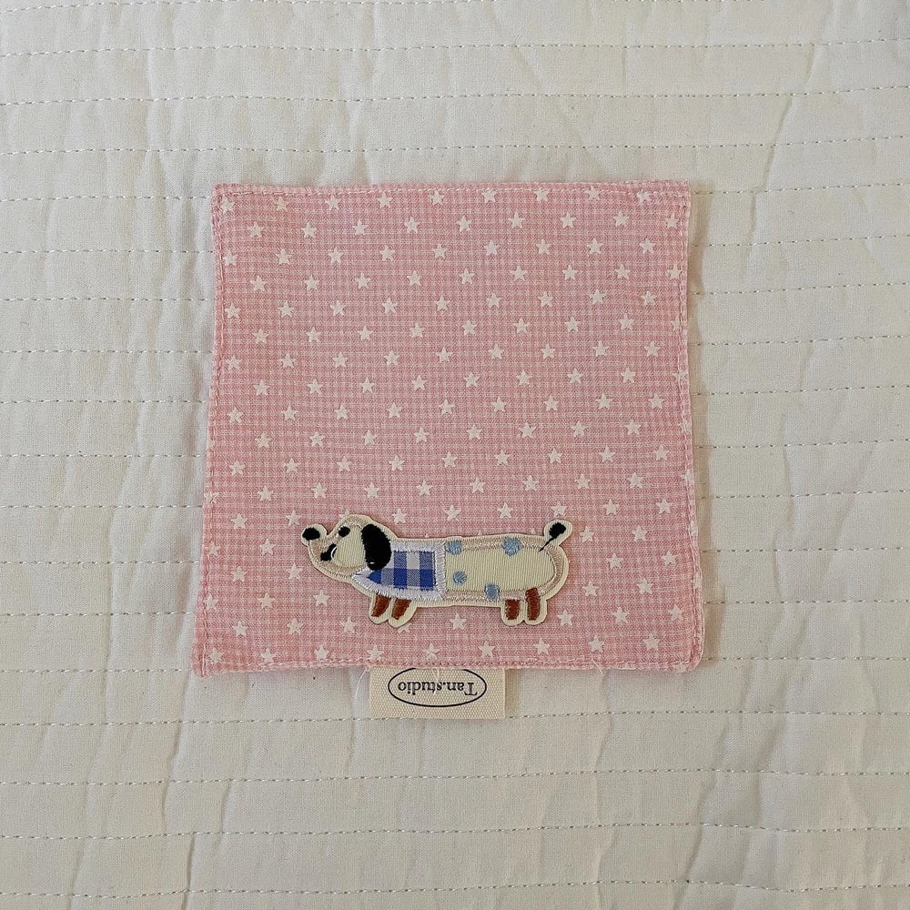 Korean Cotton Coaster Key Storage Jewellery Mat Double-sided Thickened Fabric Sweet Drawstring Portable Accessories  Cafe
