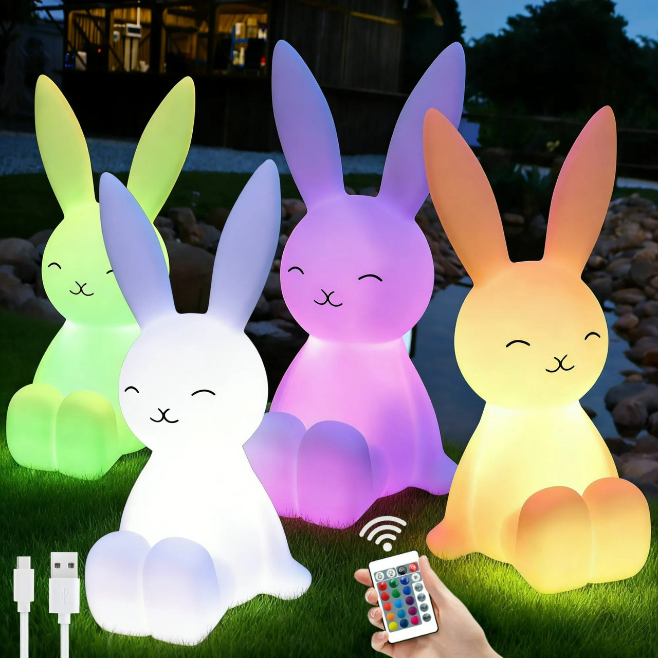 Cute Lighting Mood Light with Remote Control Dimming Cute Cartoon Children's Gift Bedroom Bedside Lamp Living Room Floor Lamp